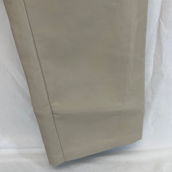 Wilfred High Waist Skinny Beige Pleather Pants 26x30 Women’s Size 2 - Picture 15 of 16